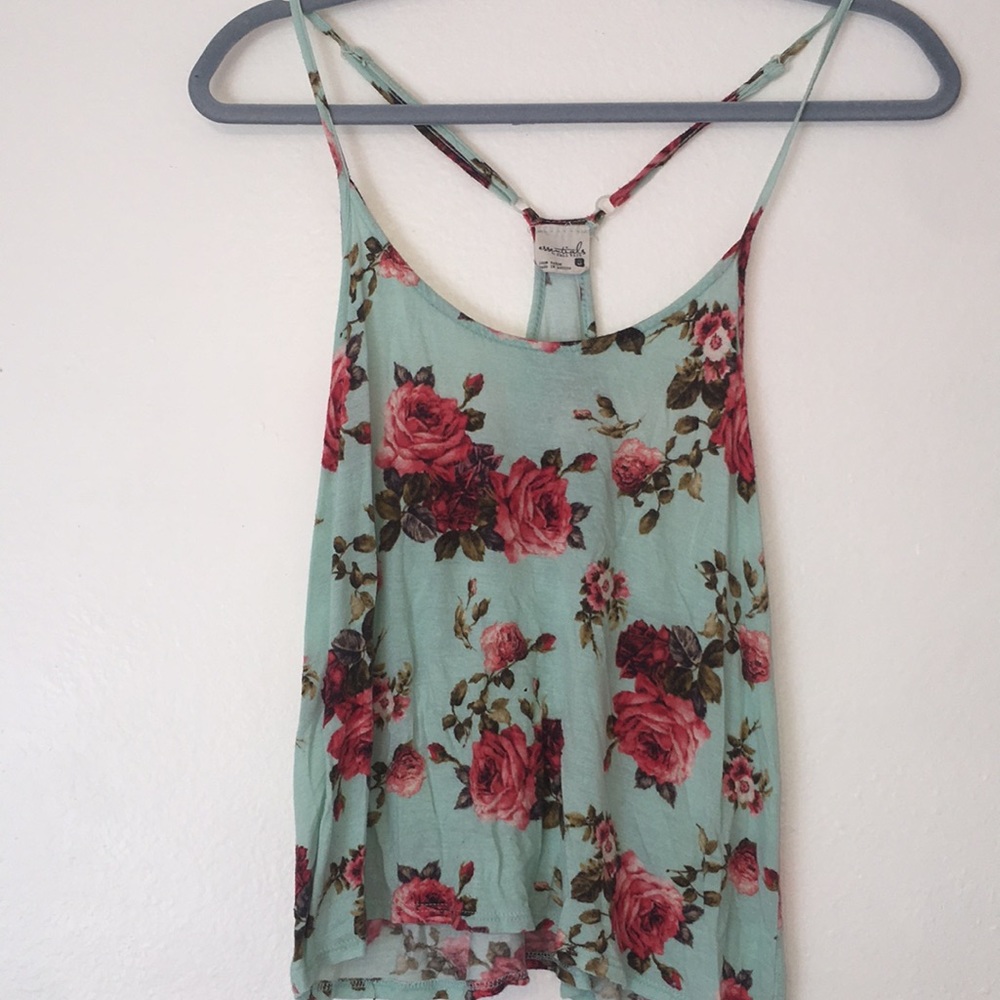 Light blue floral tank